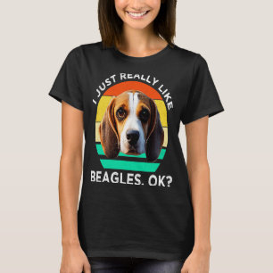 Camiseta Me Gustan Los Beagles Perro Beagle