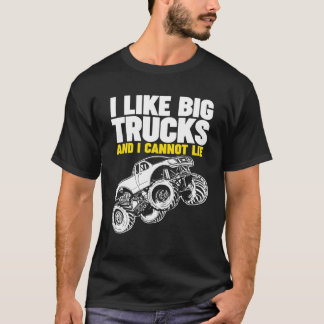 Camiseta Me Gustan Los Camiones Grandes Y No Puedo Mentir