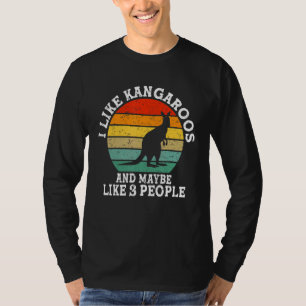 Camiseta Me gustan los canguros y tal vez me gustan 3 perso