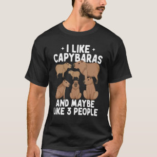 Camiseta Me Gustan Los Capybaras Y Tal Vez Como Nutria Brow