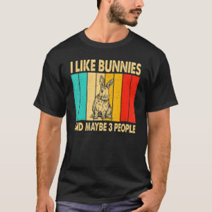 Camiseta Me Gustan Los Cebollos Y Tal Vez 3 Personas Conejo