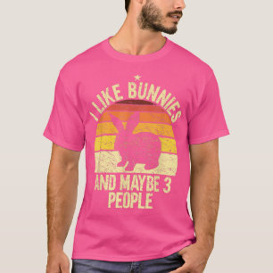 Camiseta Me Gustan Los Cebollos Y Tal Vez 3 Personas Conejo