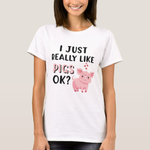 Camiseta Me Gustan Los Cerdos.