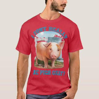 Camiseta Me Gustan Los Cerdos, Bien, Motivo Joven De Cerdo.