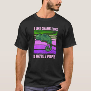 Camiseta Me Gustan Los Chameleons Quizá 3 Personas Citas Li