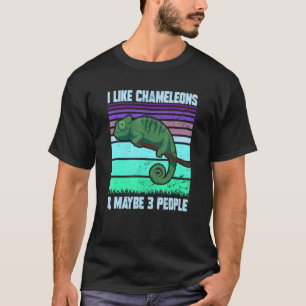 Camiseta Me Gustan Los Chameleons Quizá 3 Personas Citas Li