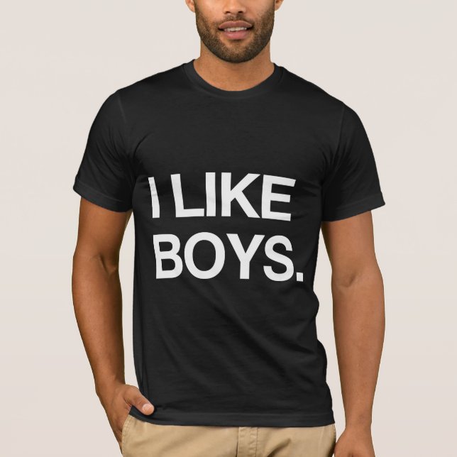 CAMISETA ME GUSTAN LOS CHICOS (Anverso)