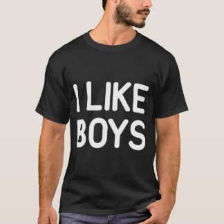 Camiseta Me gustan los chicos chistes divertidos sarcástico