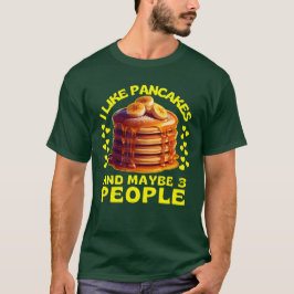 Camiseta me gustan los crepes y tal vez 3 personas