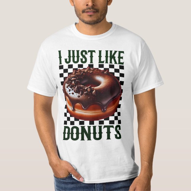Camiseta me gustan los donuts (Anverso)