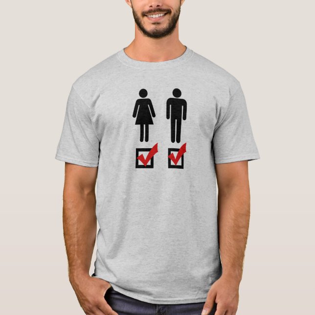 Camiseta Me gustan los dos (Anverso)