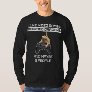 Camiseta Me Gustan Los Dragones Con Cabeza De Videojuegos Y