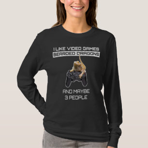 Camiseta Me Gustan Los Dragones Con Cabeza De Videojuegos Y