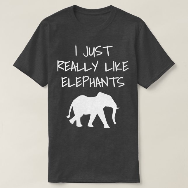 Camiseta Me Gustan Los Elefantes (Diseño del anverso)
