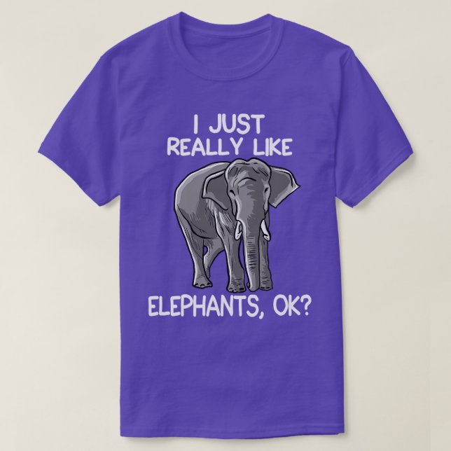 Camiseta Me Gustan Los Elefantes 1 (Diseño del anverso)