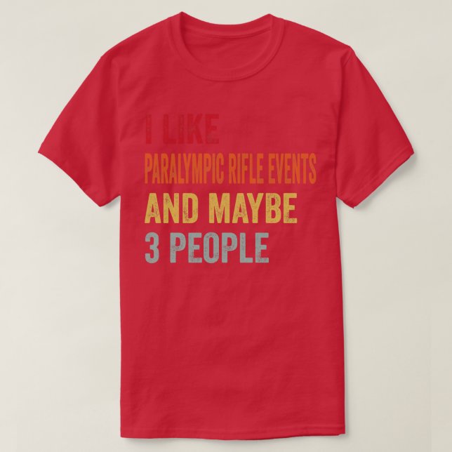 Camiseta Me Gustan Los Eventos De Fusiles Paralímpicos Quiz (Diseño del anverso)