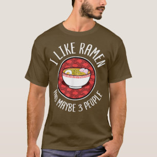 Camiseta Me Gustan Los Fideos Japoneses Ramen Anime Lover 