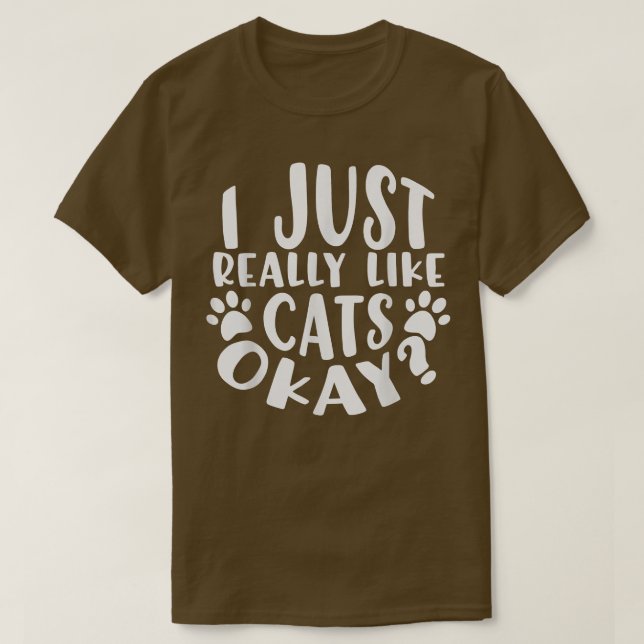 Camiseta Me Gustan Los Gatos.  (Diseño del anverso)