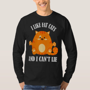 Camiseta Me gustan los gatos gordos y no puedo mentir.