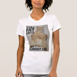Camiseta Me gustan los gatos gordos y no puedo mentir: Cami