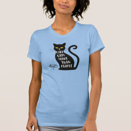 Camiseta Me Gustan Los Gatos Más Que La Gente