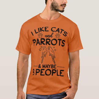 Camiseta Me Gustan Los Gatos Y Los Parroquias... Quizá 3 Pe