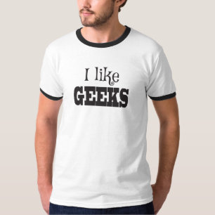 Camiseta Me gustan los Geeks, los nerds solamente