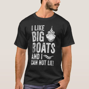 Camiseta Me gustan los grandes botes y no puedo vivir un Cr