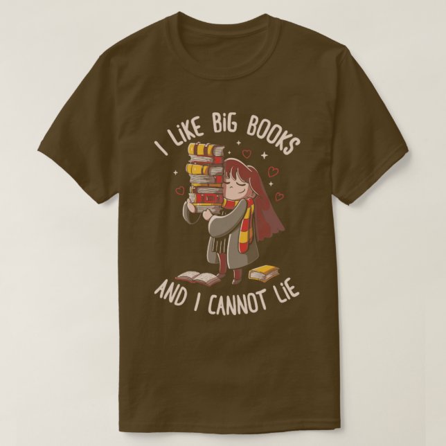 Camiseta Me Gustan Los Grandes Libros (Diseño del anverso)