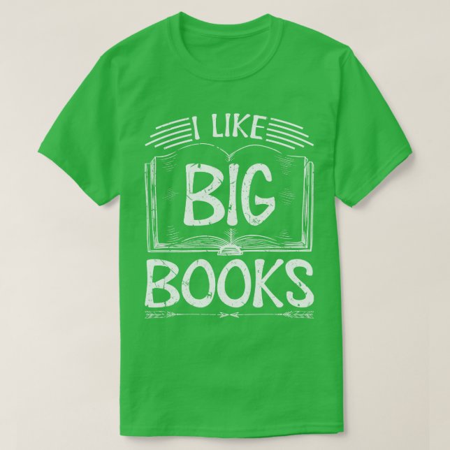 Camiseta Me Gustan Los Grandes Libros (Diseño del anverso)