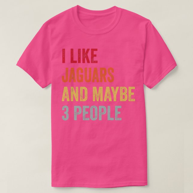 Camiseta Me Gustan Los Jaguares Quizá 3 Personas (Diseño del anverso)
