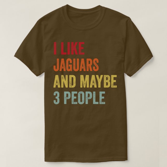 Camiseta Me Gustan Los Jaguares Quizá 3 Personas (Diseño del anverso)