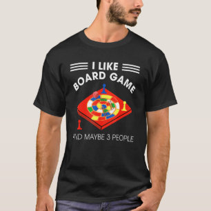 Camiseta Me Gustan Los Juegos De Mesa Y Quizá 3 Personas
