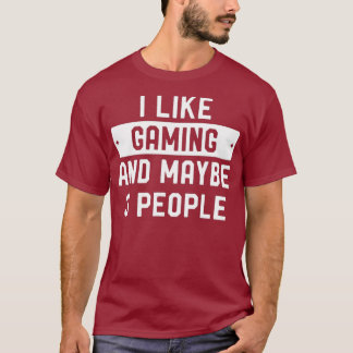 Camiseta Me Gustan Los Juegos Y Quizá 3 Personas