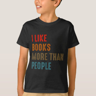 Camiseta Me gustan los libros más que las personas divertid