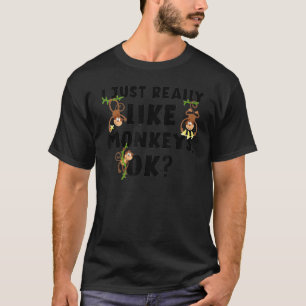 Camiseta Me Gustan Los Monos Hombres Mujeres Monjes