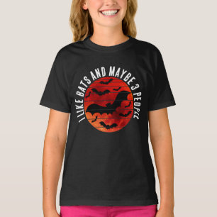 CAMISETA ME GUSTAN LOS MURCIÉLAGOS Y QUIZÁS 3 PERSONAS
