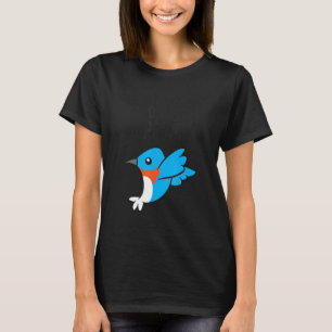 Camiseta Me gustan los pájaros azules y tal vez como 3 pers
