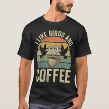 Me gustan los pájaros y el café Retro Vintage Atar