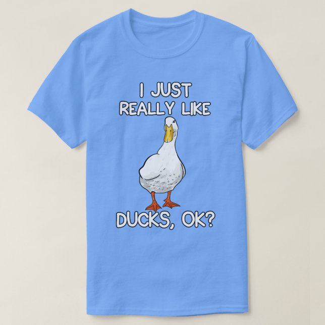 Camiseta Me Gustan Los Patos. (Diseño del anverso)