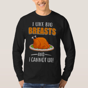 Camiseta Me Gustan Los Pechos Grandes Y No Puedo Mentir El 