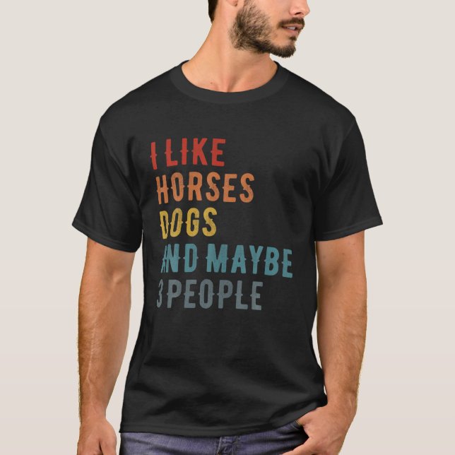 Camiseta Me Gustan Los Perros De Caballos (Anverso)