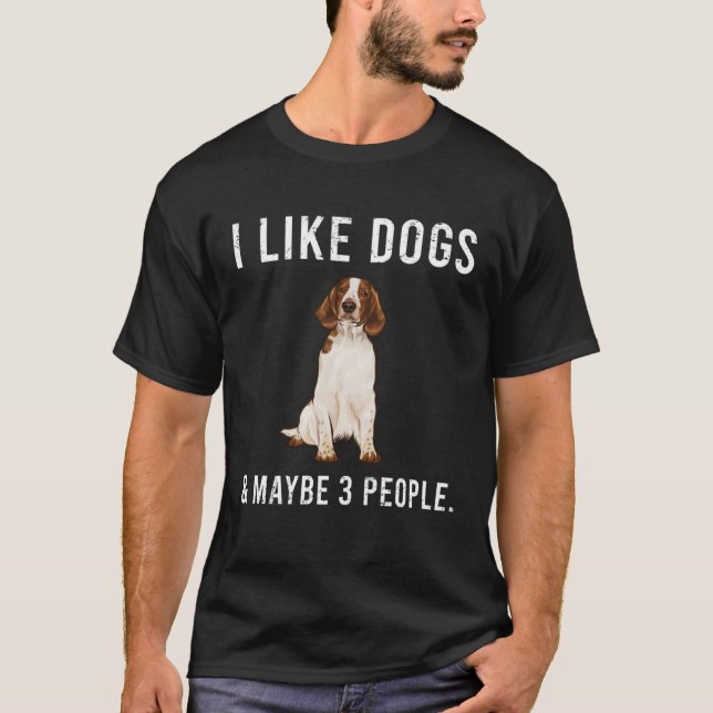 Camiseta Me Gustan Los Perros Españoles De La Springer Gale (Anverso)