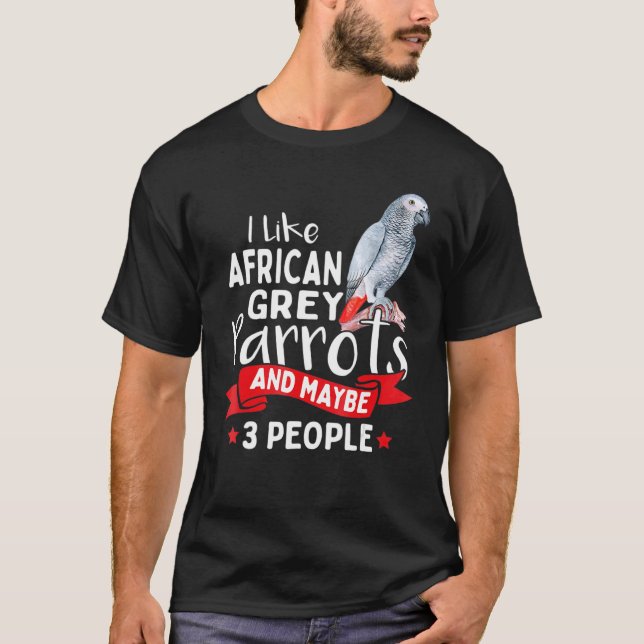 Camiseta Me Gustan Los Perros Gris Africanos Y Quizá 3 Pers (Anverso)