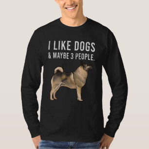 Camiseta Me gustan los perros Norwegian Elkhound y quizás 3