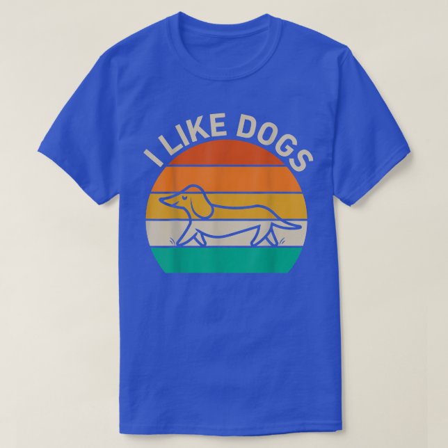 Camiseta me gustan los perros regalan perro Lover  (Diseño del anverso)