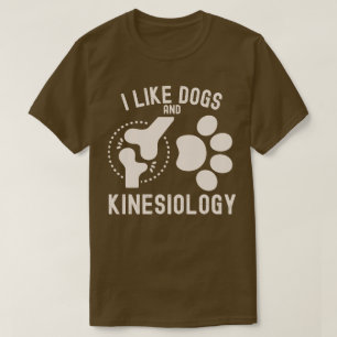 Camiseta Me gustan los perros y la cinesiología