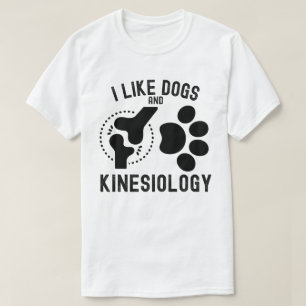 Camiseta Me gustan los perros y la kinesiología
