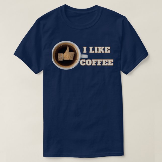 Camiseta Me gustan los pulgares arriba para café café 2 (Diseño del anverso)