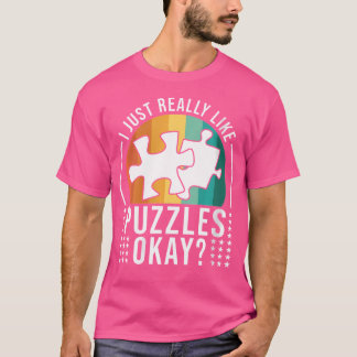 Camiseta Me Gustan los Rompecabezas Acertijo Divertido Romp